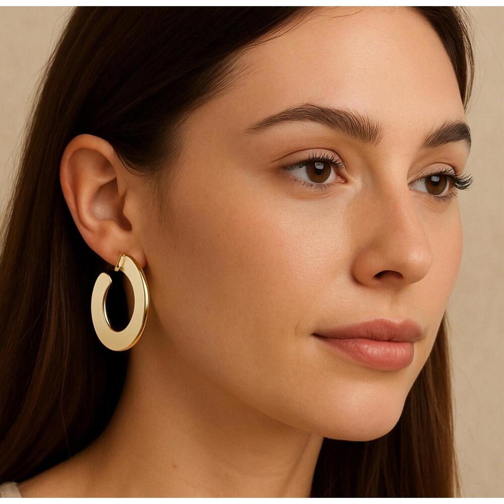 NWT MARLYN SCHIFF‎ Hoop Earrings